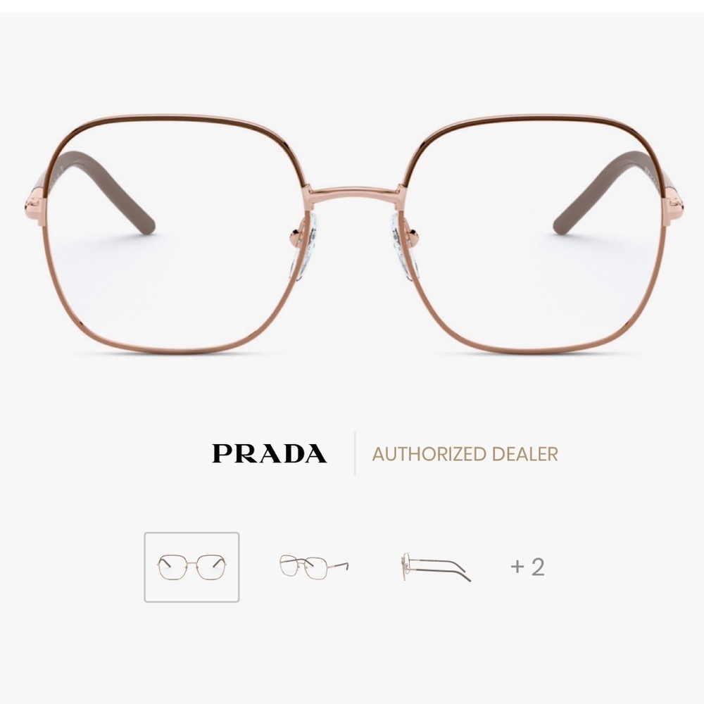 NEW Prada PR 56WV 02H1O1 54 Brown/Beige Eyeglasses PRESCRIPTION - Picture 3 of 16